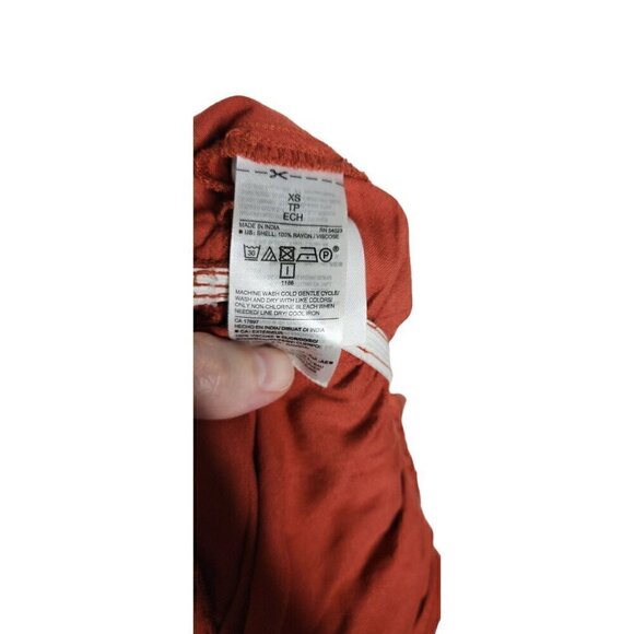 Old Navy Rayon Sleeveless Jumpsuit Orange XS - Picture 3 of 4